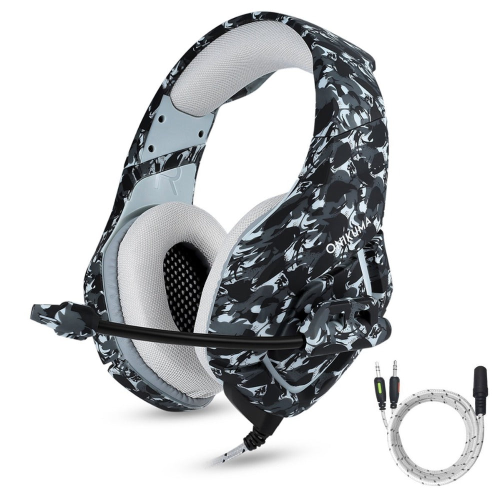 Camouflage Gaming Headset PS4 PC Computer Xbox One Headset Gamer Gaming Headphone With Microphone,Mic For Computer Moblie Phone
