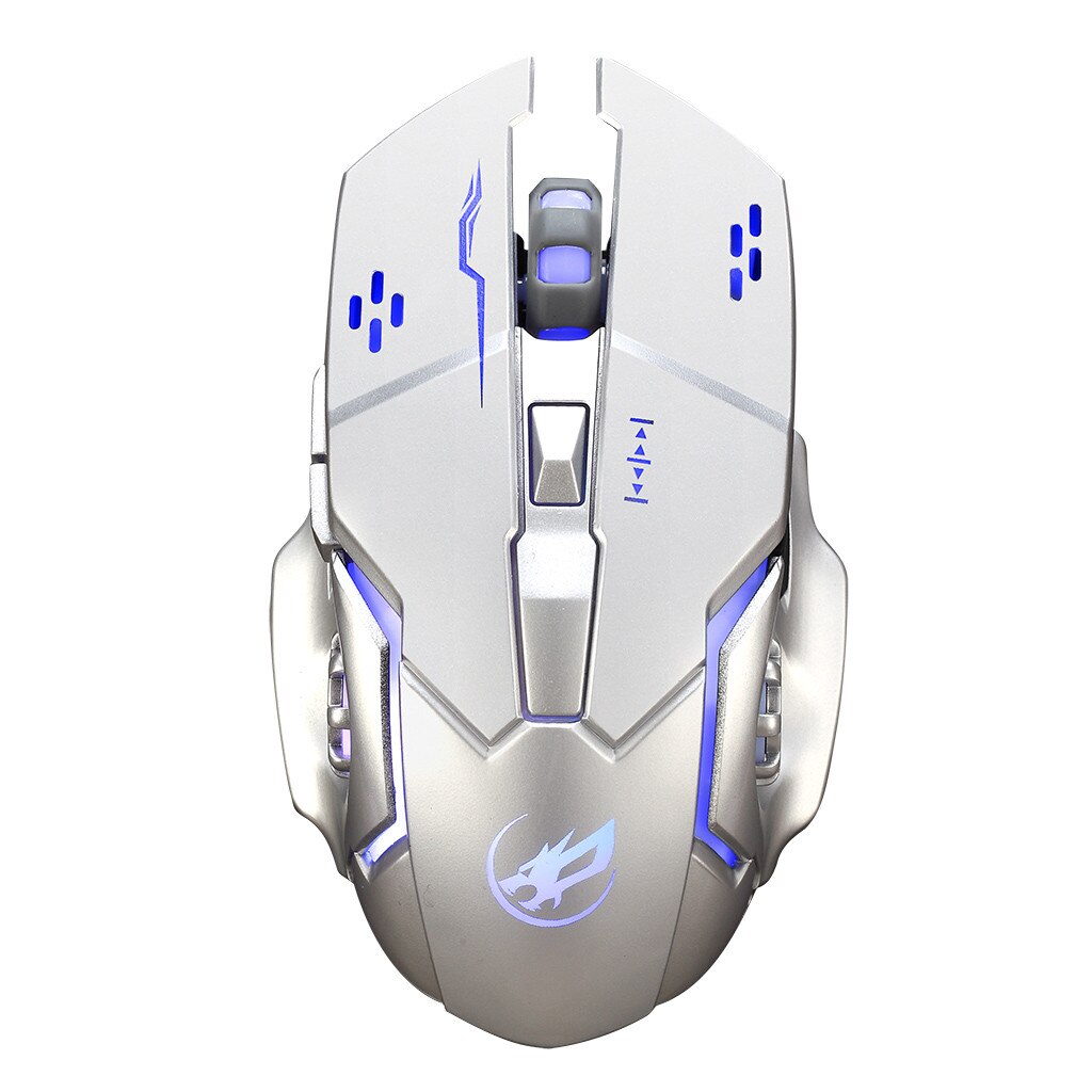 Warwolf Q8 Charging Wireless Gaming Mouse with 6 Buttons USB Receiver Backlight 49#