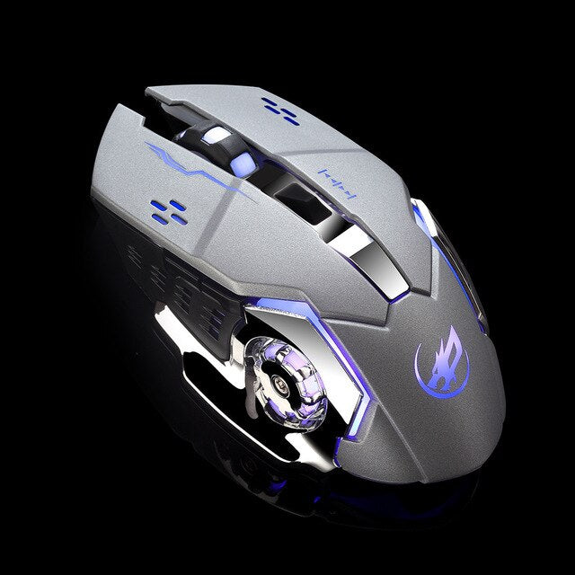 Warwolf Q8 Charging Wireless Gaming Mouse with 6 Buttons USB Receiver Backlight 49#