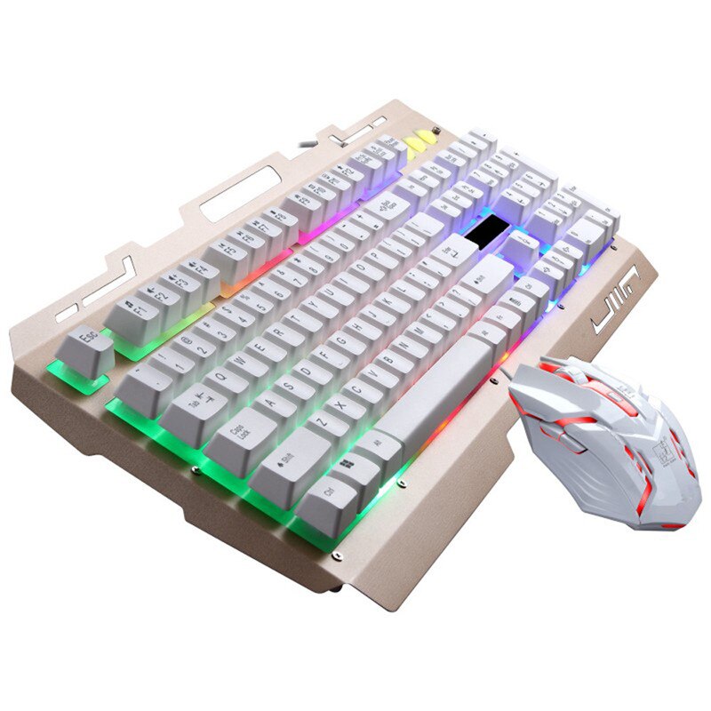 2019 new G700 LED Rainbow Color Backlight Gaming Game USB Wired Keyboard Mouse Set